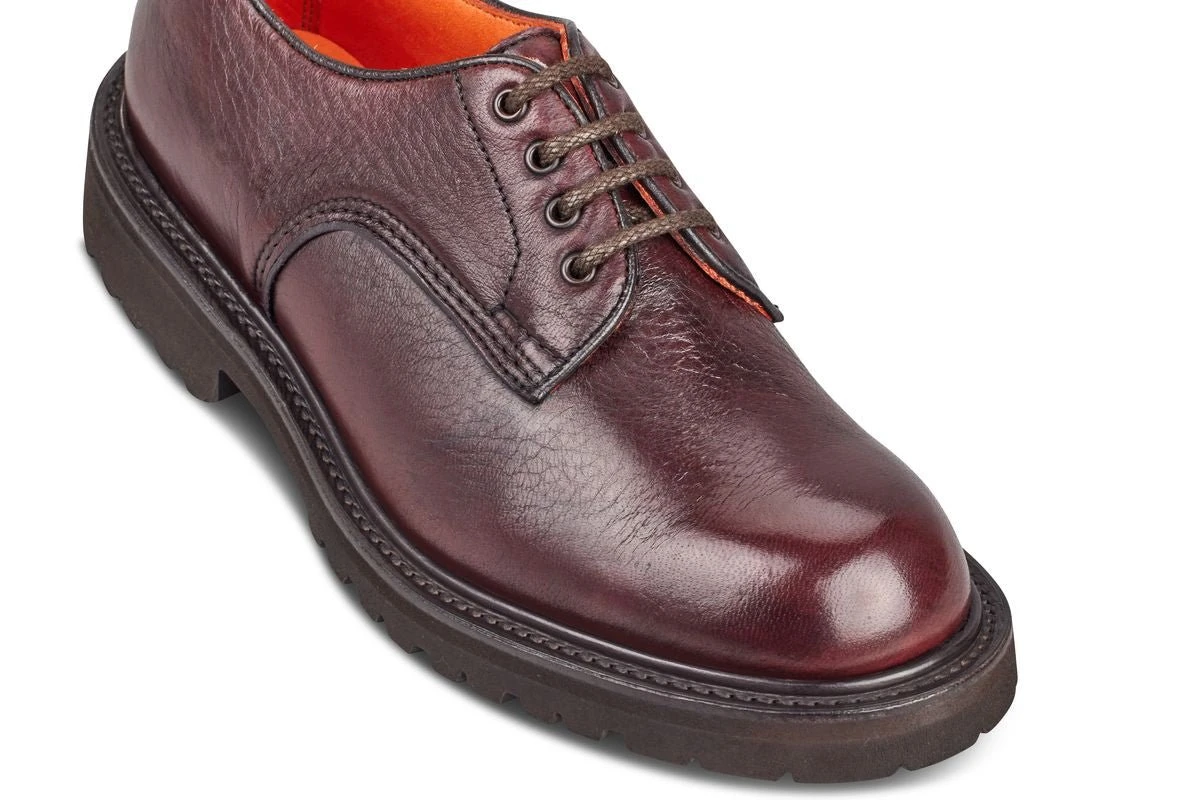 Linda Derby Tramper Shoe - Olivvia Deerskin - Burgundy 2 Linda Derby Tramper Shoe - Olivvia Deerskin - Burgundy - Image 2