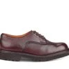 Linda Derby Tramper Shoe - Olivvia Deerskin - Burgundy