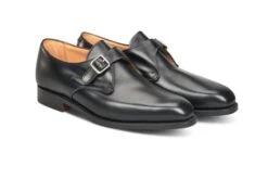 Mayfair Single Buckle Monk Shoe - Black -R E Tricker Ltd mayfair single buckle monk shoe black 252329