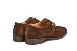 Mayfair Single Buckle Monk Shoe - Chocolate Suede 8 Mayfair Single Buckle Monk Shoe - Chocolate Suede -R E Tricker Ltd mayfair single buckle monk shoe chocolate suede 234184