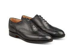 Norfolk Brogue Oxford City Shoe - Black -R E Tricker Ltd norfolk brogue oxford city shoe black 533387