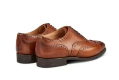 Piccadilly Brogue Oxford City Shoe - Beechnut Burnished -R E Tricker Ltd piccadilly brogue oxford city shoe beechnut burnished 923243