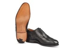 Piccadilly Brogue Oxford City Shoe - Black -R E Tricker Ltd piccadilly brogue oxford city shoe black 998598