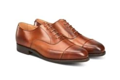 Regent Plain Toecap Oxford City Shoe - Beechnut -R E Tricker Ltd regent plain toecap oxford city shoe beechnut 910874