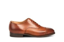 Regent Plain Toecap Oxford City Shoe - Beechnut