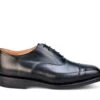 Regent Plain Toecap Oxford City Shoe - Black