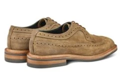 Richard Longwing Brogue - Peanut Reverse Suede -R E Tricker Ltd richard longwing brogue peanut reverse suede 418591