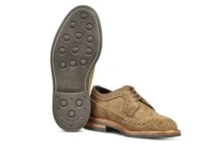 Richard Longwing Brogue - Peanut Reverse Suede -R E Tricker Ltd richard longwing brogue peanut reverse suede 547097