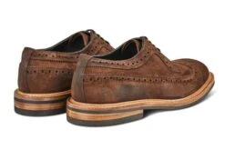 Richard Longwing Brogue - Ridge Reverse Suede -R E Tricker Ltd richard longwing brogue ridge reverse suede 121895