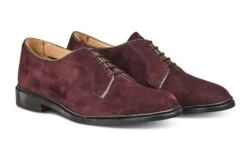 Robert Derby Shoe - Barolo Suede -R E Tricker Ltd robert derby shoe barolo suede 261898