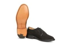 Robert Derby Shoe - Black Suede 9 Robert Derby Shoe - Black Suede -R E Tricker Ltd robert derby shoe black suede 853701