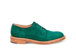Robert Derby Shoe - Bright Green Castorino Suede
