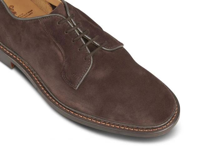 Robert Derby Shoe - Coffee Suede 2 Robert Derby Shoe - Coffee Suede - Image 2