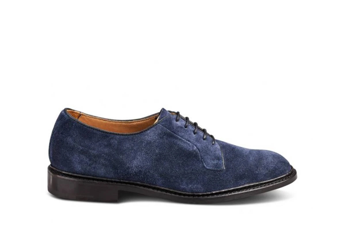 Robert Derby Shoe - Denim Suede 1 Robert Derby Shoe - Denim Suede