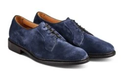 Robert Derby Shoe - Denim Suede 7 Robert Derby Shoe - Denim Suede -R E Tricker Ltd robert derby shoe denim suede 591910