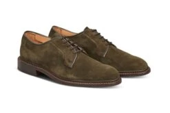 Robert Derby Shoe - Earth Suede -R E Tricker Ltd robert derby shoe earth suede 960216