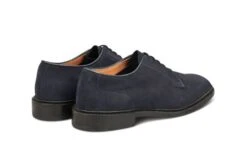 Robert Derby Shoe - Navy Suede -R E Tricker Ltd robert derby shoe navy suede 719651