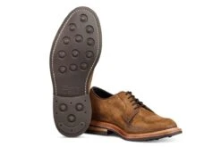 Robert Derby Shoe - Peanut Reverse Suede -R E Tricker Ltd robert derby shoe peanut reverse suede 514833