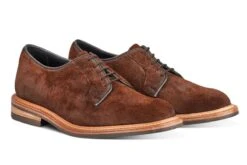 Robert Derby Shoe - Ridge Reverse Suede -R E Tricker Ltd robert derby shoe ridge reverse suede 269004
