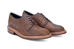 Robert Derby Shoe - Snuff Reverse Suede -R E Tricker Ltd robert derby shoe snuff reverse suede 870945