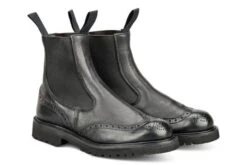 Silvia Country Dealer Boot - Olivvia Deerskin - Black -R E Tricker Ltd silvia country dealer boot olivvia deerskin black 994127