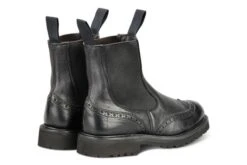 Silvia Country Dealer Boot - Olivvia Deerskin - Black -R E Tricker Ltd silvia country dealer boot olivvia deerskin black 996092