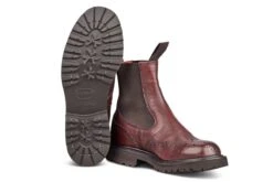 Silvia Country Dealer Boot - Olivvia Deerskin - Burgundy -R E Tricker Ltd silvia country dealer boot olivvia deerskin burgundy 529164