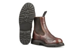 Silvia Country Dealer Boot - Olivvia Deerskin - Chestnut Burnished -R E Tricker Ltd silvia country dealer boot olivvia deerskin chestnut burnished 236067