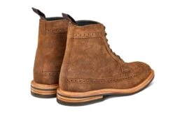 Simon Longwing Brogue Boot - Snuff Repello Suede -R E Tricker Ltd simon longwing brogue boot snuff repello suede 851907