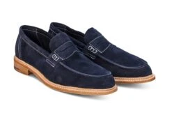 Sonny Penny Loafer - Navy Castorino -R E Tricker Ltd sonny penny loafer navy castorino 215533