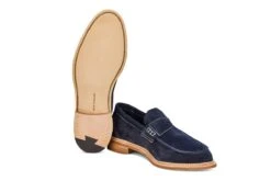 Sonny Penny Loafer - Navy Castorino -R E Tricker Ltd sonny penny loafer navy castorino 424250