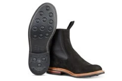Stephen Chelsea Boot - Black Hydro Nubuck 9 Stephen Chelsea Boot - Black Hydro Nubuck -R E Tricker Ltd stephen chelsea boot black hydro nubuck 529161