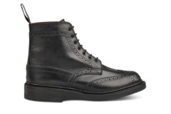 Stephy Brogue Boot - Black