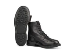 Stephy Brogue Boot - Black -R E Tricker Ltd stephy brogue boot black 967601