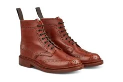 Stephy Brogue Boot - MARRON ANTIQUE -R E Tricker Ltd stephy brogue boot marron antique 242598