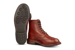 Stephy Brogue Boot - MARRON ANTIQUE -R E Tricker Ltd stephy brogue boot marron antique 784530