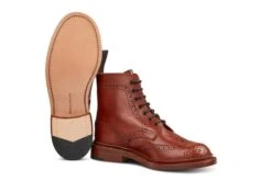 Stephy Brogue Boot - MARRON ANTIQUE -R E Tricker Ltd stephy brogue boot marron antique 899578