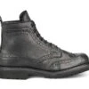 Stephy Brogue Boot - Olivvia Deerskin - Black