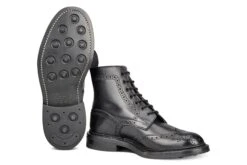 STOW COUNTRY BOOT - BLACK -R E Tricker Ltd stow country boot black 715797