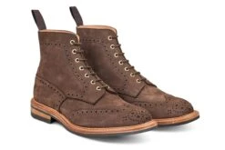Stow Country Boot - Brown Hydro Nubuck -R E Tricker Ltd stow country boot brown hydro nubuck 464638