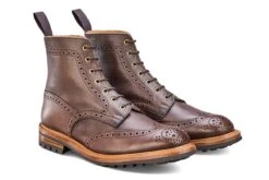 Stow Country Boot - Brown Scotch Grain -R E Tricker Ltd stow country boot brown scotch grain 168545