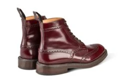 Stow Country Boot - Burgundy Bookbinder -R E Tricker Ltd stow country boot burgundy bookbinder 899898
