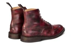 Stow Country Boot - Burgundy Museum -R E Tricker Ltd stow country boot burgundy museum 555823