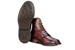 Stow Country Boot - Burgundy Museum -R E Tricker Ltd stow country boot burgundy museum 736650