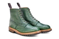 Stow Country Boot - Green Scotch Grain -R E Tricker Ltd stow country boot green scotch grain 444478