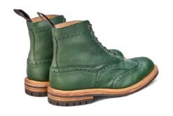 Stow Country Boot - Green Scotch Grain -R E Tricker Ltd stow country boot green scotch grain 650775