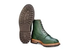 Stow Country Boot - Green Scotch Grain -R E Tricker Ltd stow country boot green scotch grain 727316