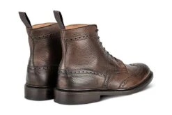 Stow Country Boot - Lightweight - Brown Muflone -R E Tricker Ltd stow country boot lightweight brown muflone 158475