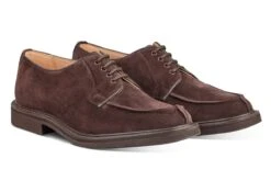 Stuart Apron Front Derby Shoe - Coffee Suede 7 Stuart Apron Front Derby Shoe - Coffee Suede -R E Tricker Ltd stuart apron front derby shoe coffee suede 356484