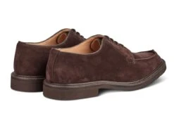 Stuart Apron Front Derby Shoe - Coffee Suede 8 Stuart Apron Front Derby Shoe - Coffee Suede -R E Tricker Ltd stuart apron front derby shoe coffee suede 456901